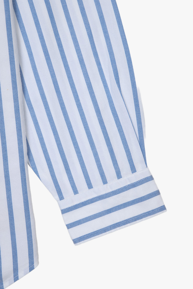 Custom fit stripe oxford shirt Blue/white