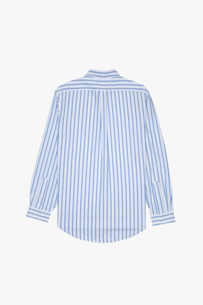 Polo ralph lauren Custom fit stripe oxford shirt Blue/white - ...