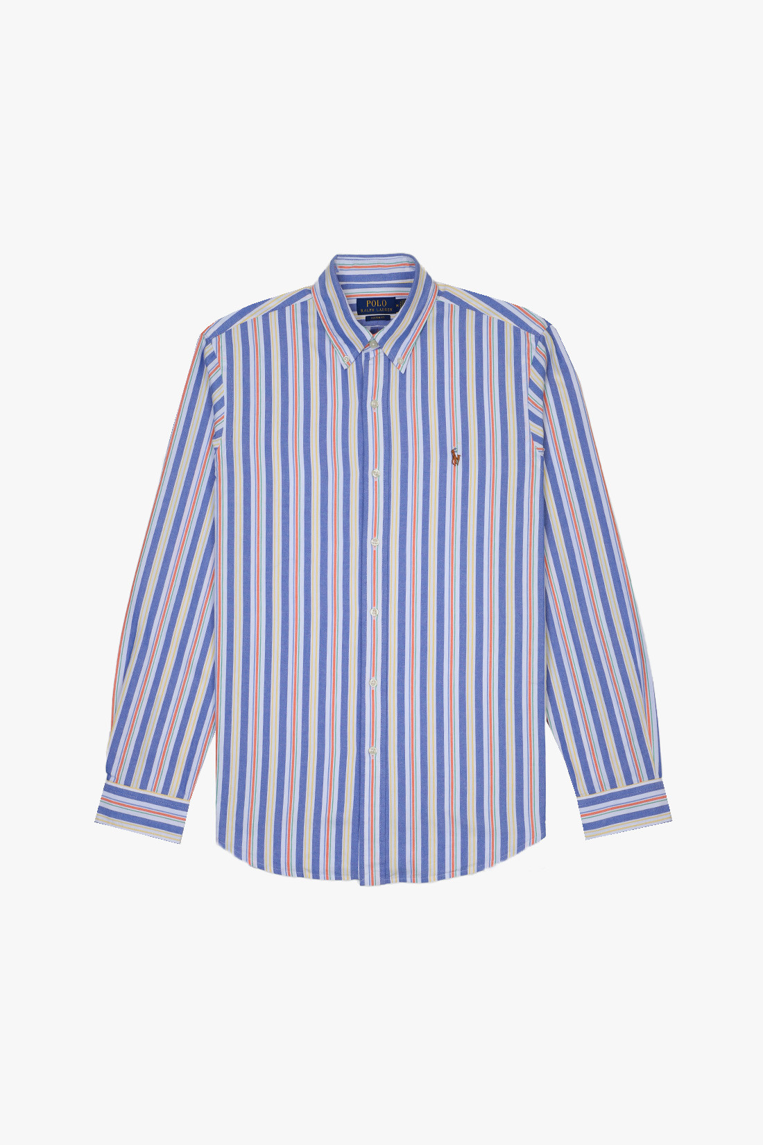 Custom fit stripe oxford shirt Blue/white multi