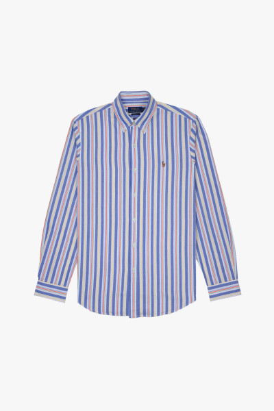 Polo ralph lauren Custom fit stripe oxford shirt Blue/white multi - ...