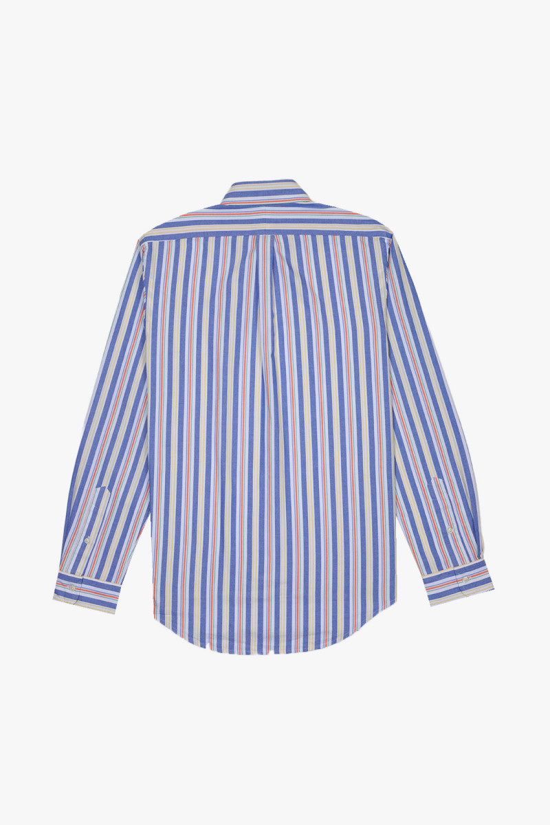 Custom fit stripe oxford shirt Blue/white multi