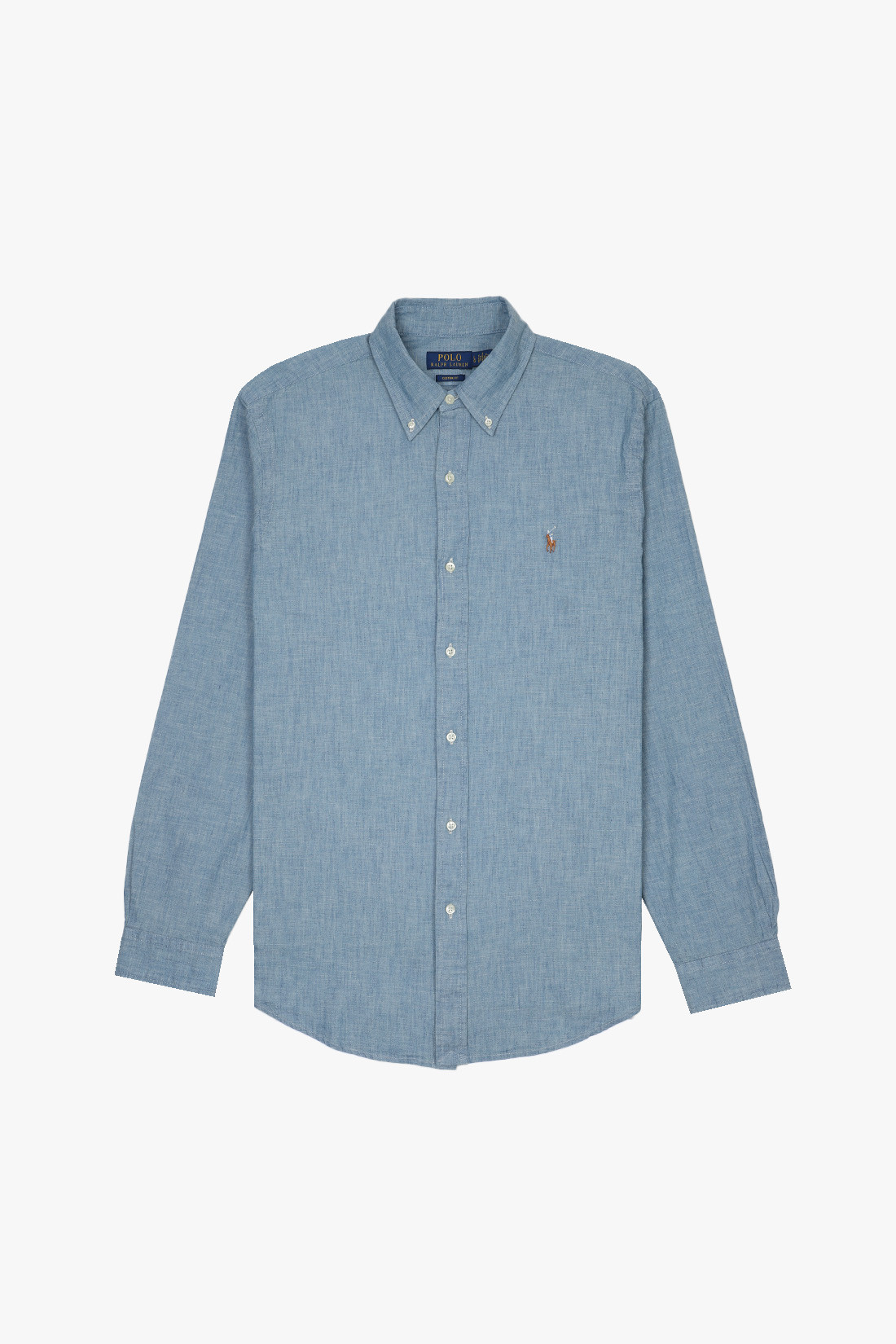 Custom fit chambray shirt Chambray