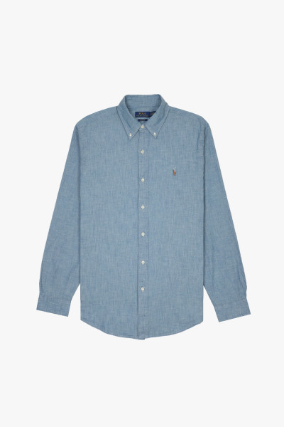 Custom fit chambray shirt...