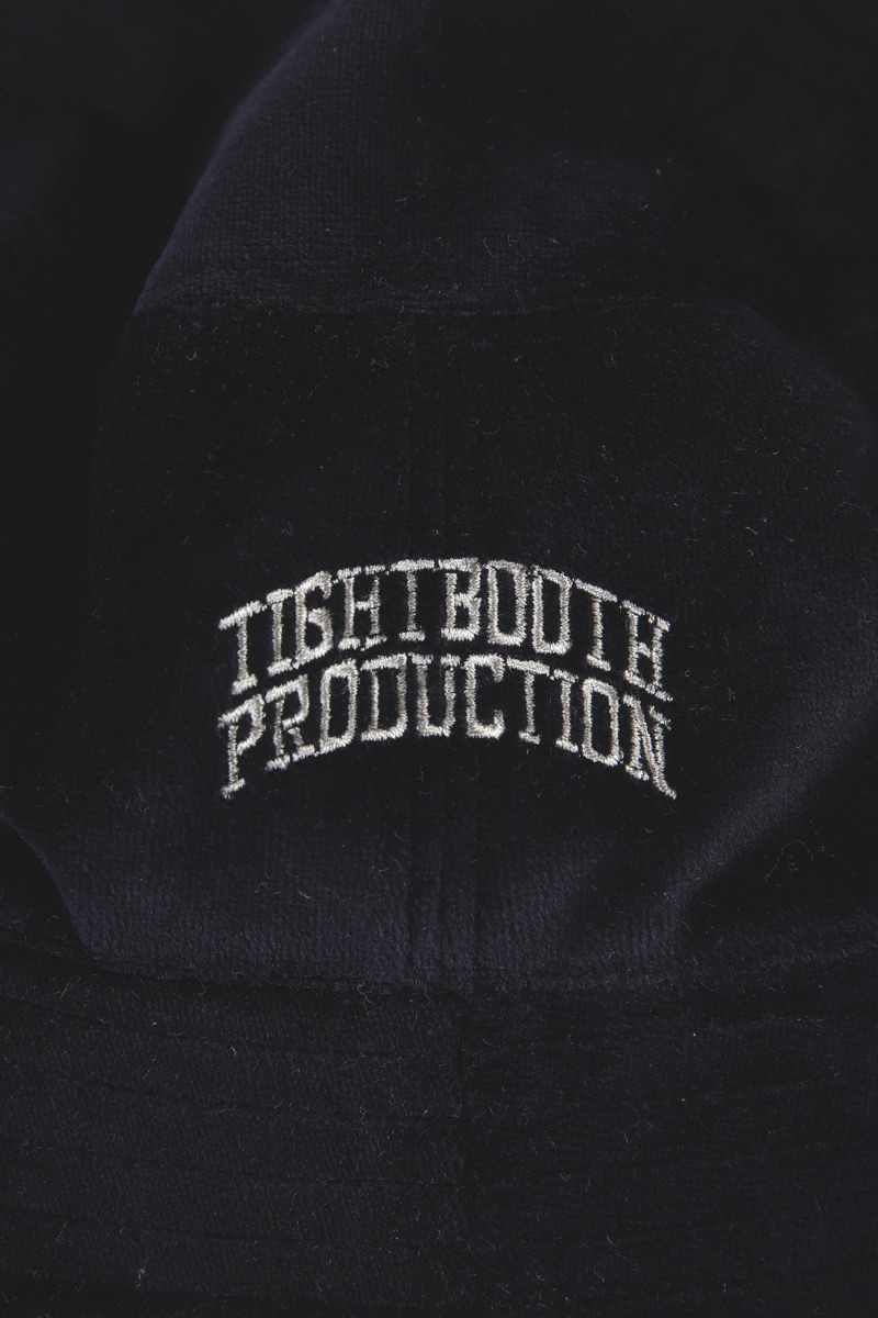 Tbpr/ velour bucket hat Black