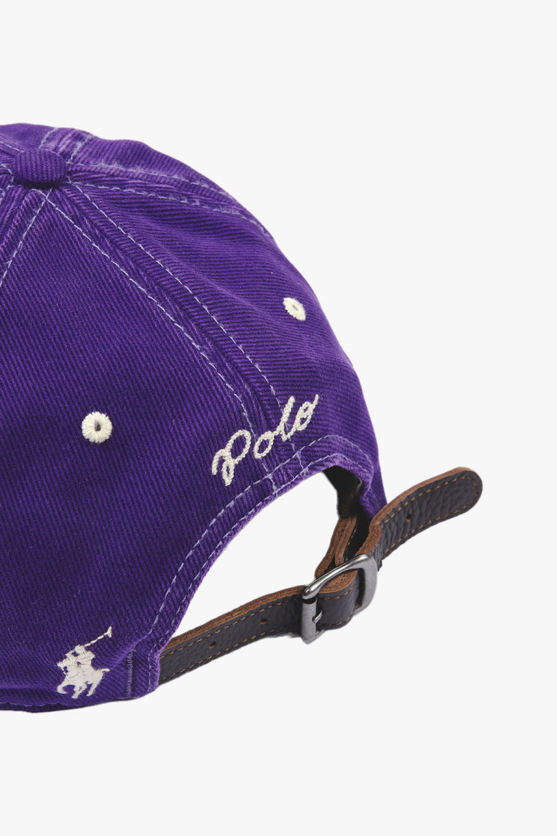 Washed twill ball cap Purple