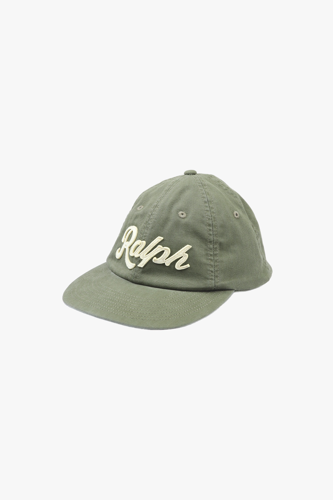 Herringbone ball cap Olive