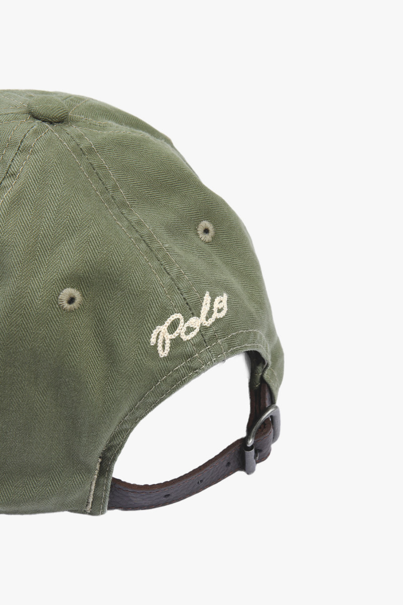 Herringbone ball cap Olive