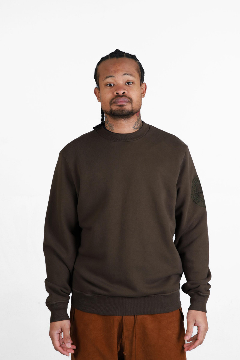 6100026 crewneck v0054 Verde militare