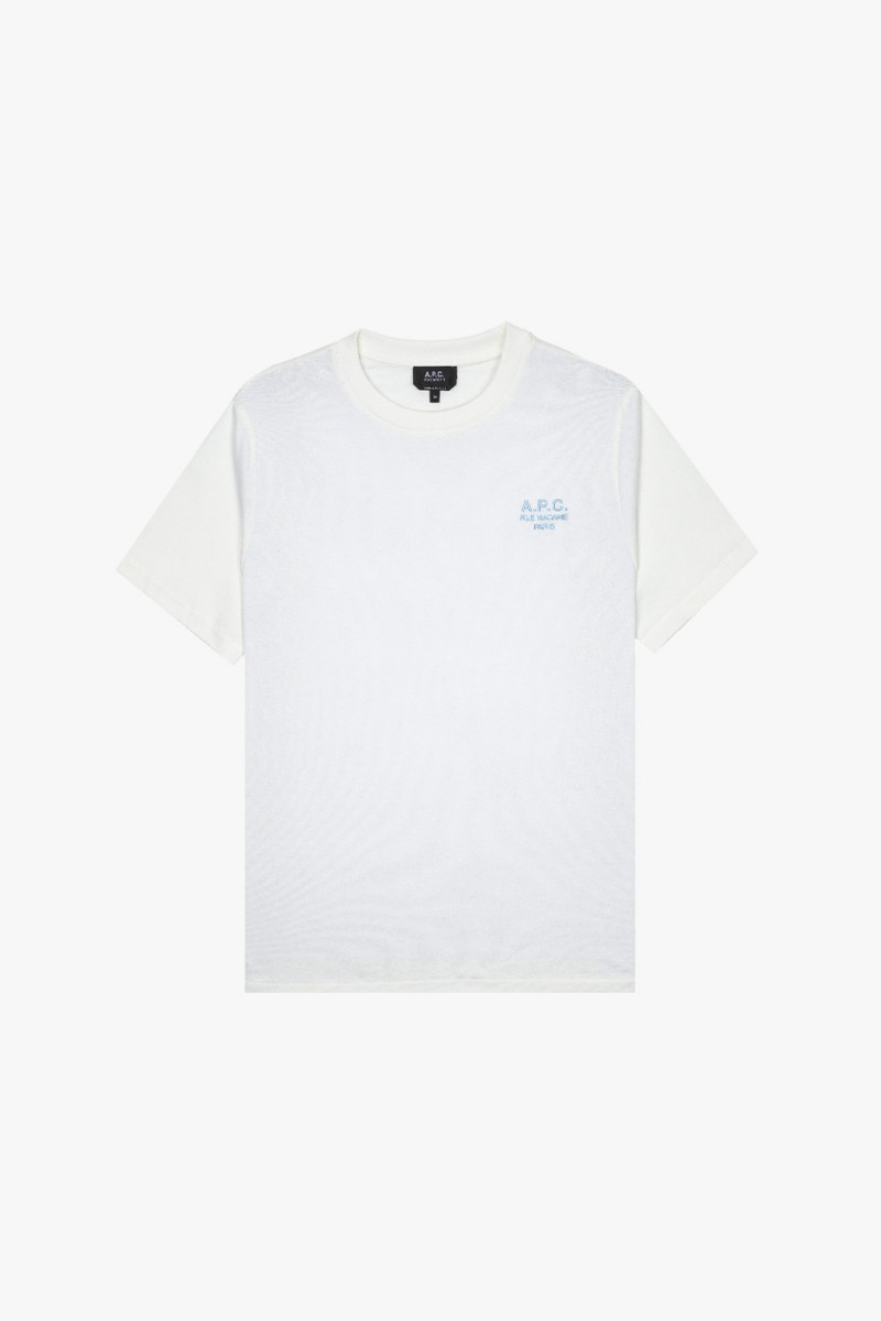 T-shirt standard rue madame Blanc/bleu ciel