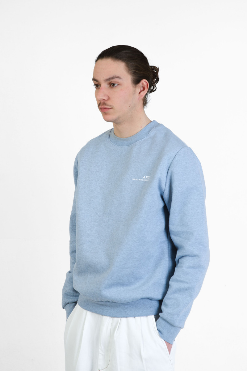 Sweat standard item Bleu clair/ecru