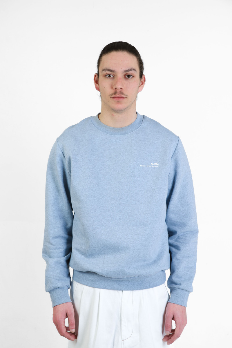 Sweat standard item Bleu clair/ecru