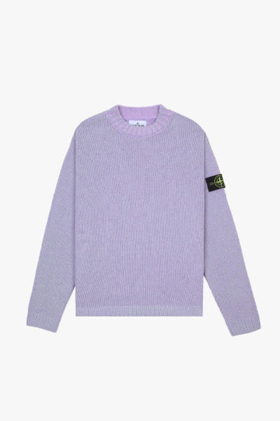 Stone island 5100048 knit crewneck v0088 Lilla - GRADUATE STORE