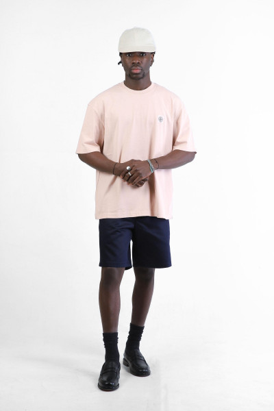 Stone island 2100034 combed tee v0082 Rosa antico - GRADUATE STORE