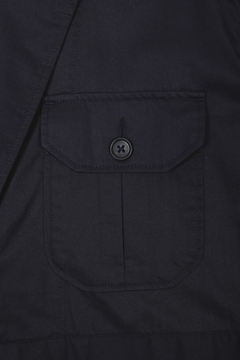 Folk jacket highcount twill Dark navy