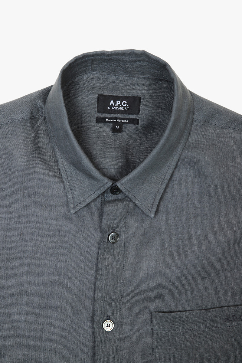 Chemise cassel logo Anthracite