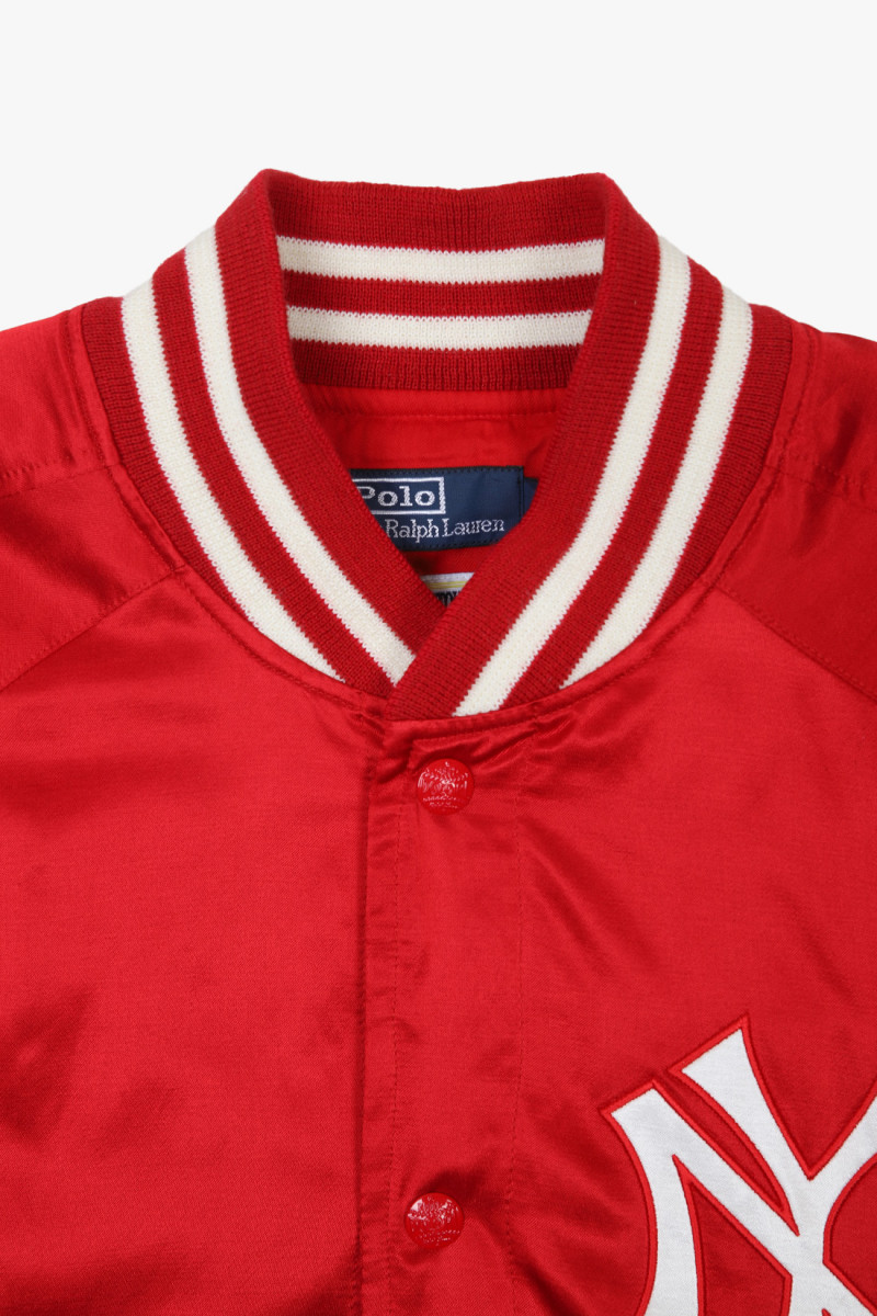 Yankees satin jacket Ralph red