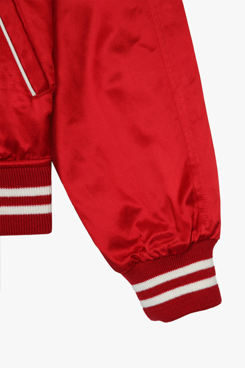 Yankees satin jacket Ralph red