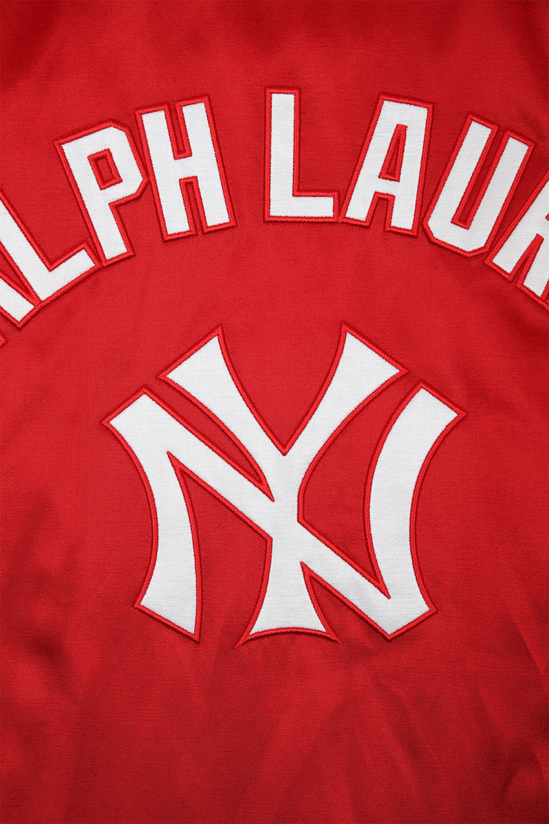 Yankees satin jacket Ralph red