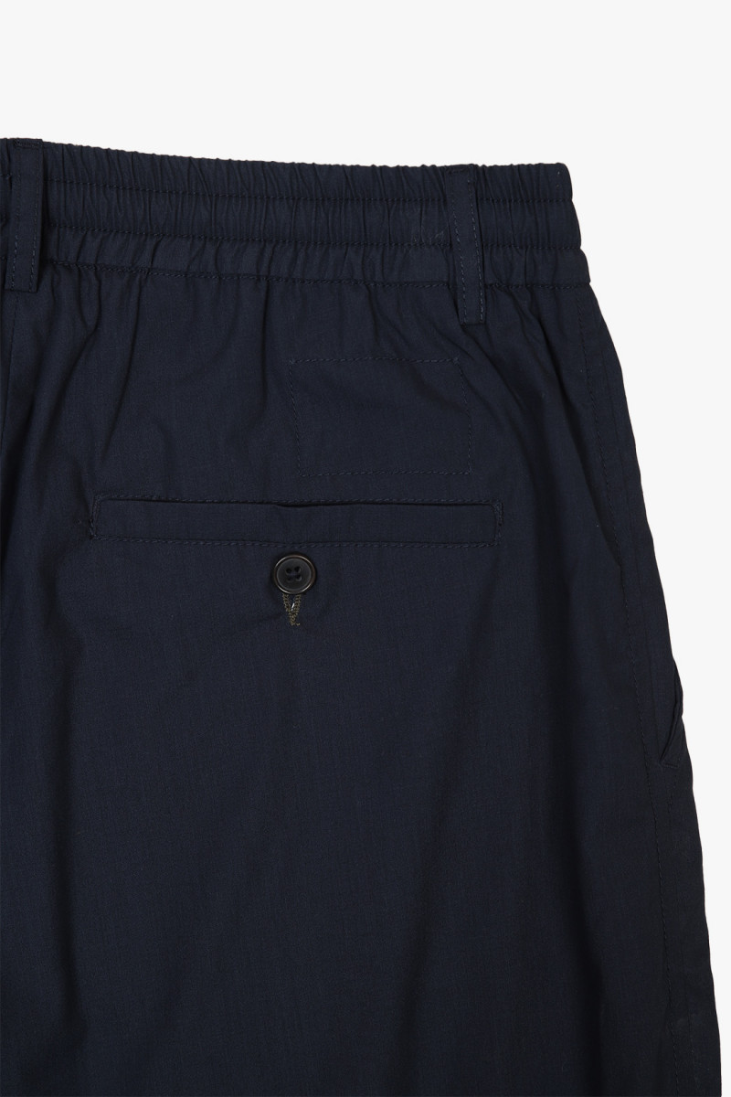 Pleated track pant polytech Navy