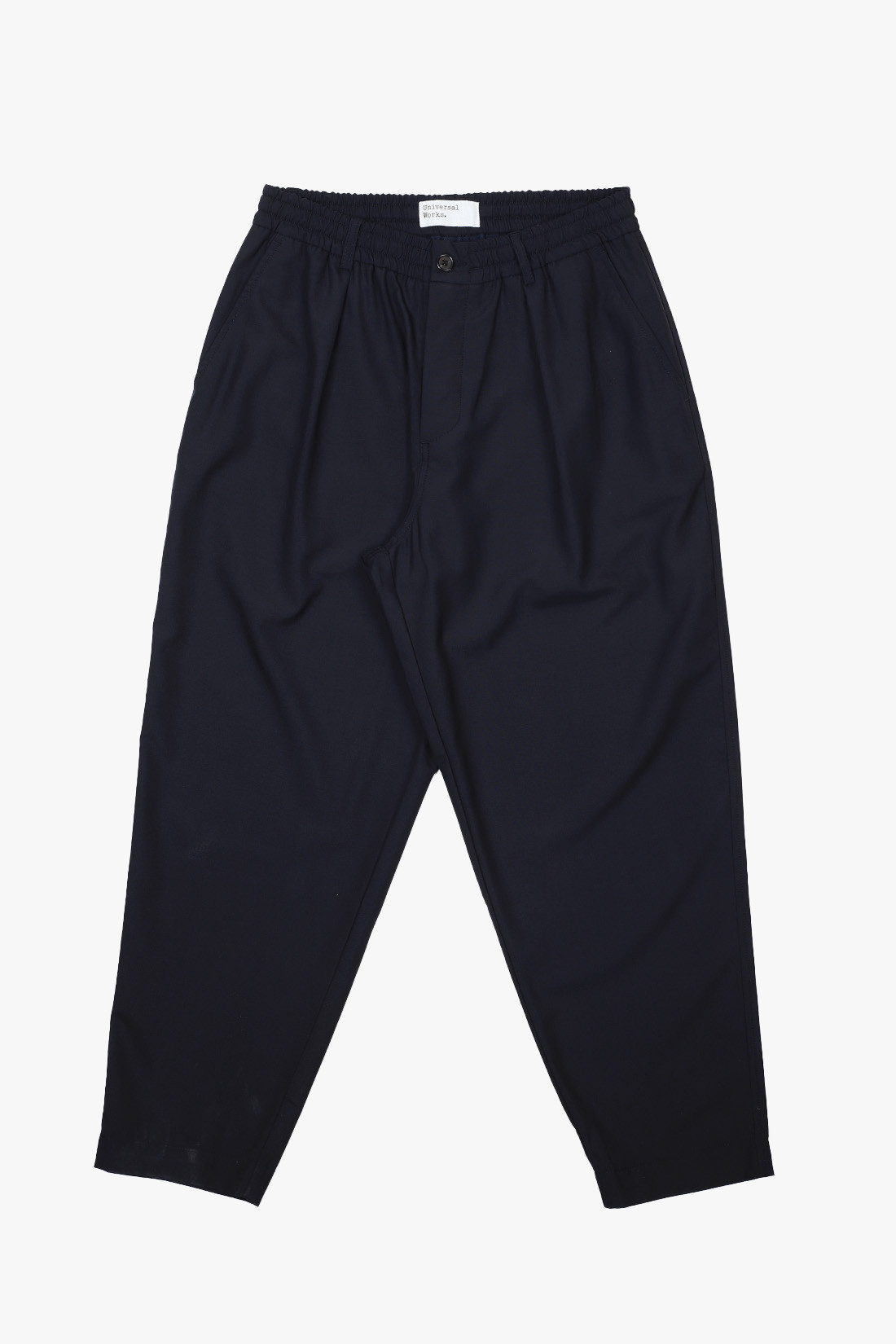 Pleated track pant tropical Navy