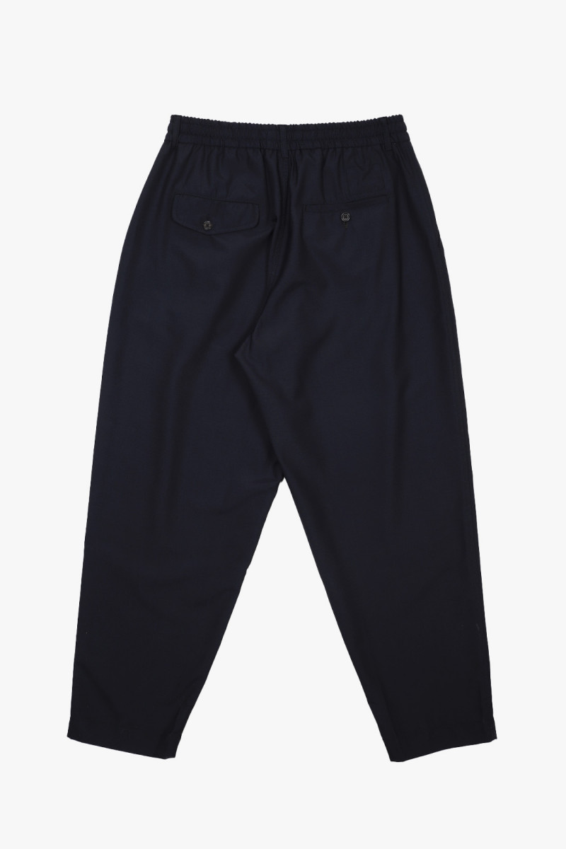 Pleated track pant tropical Navy