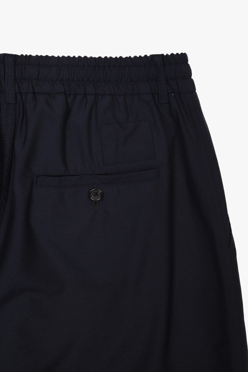 Pleated track pant tropical Navy