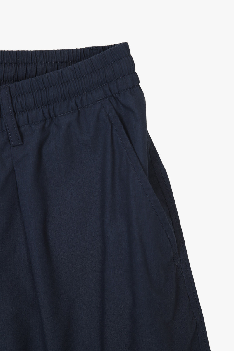 Pleated track short polytech Navy