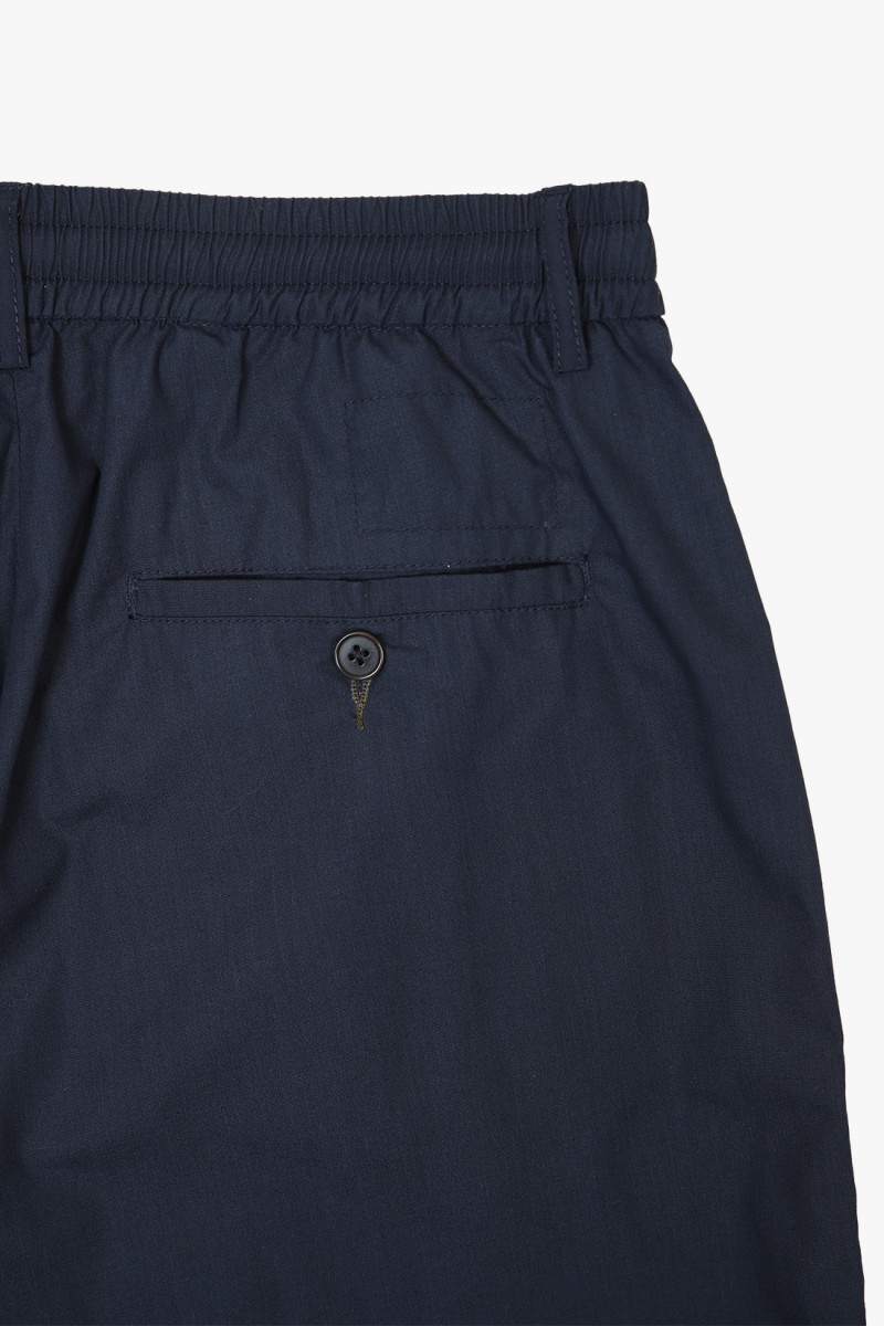 Pleated track short polytech Navy