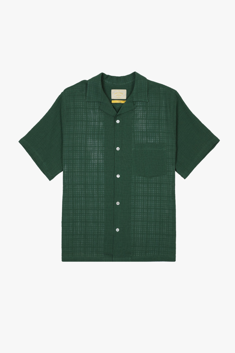 Linen camp collar Green