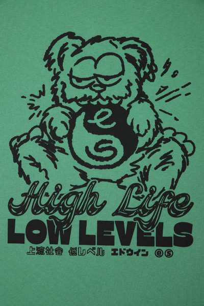 Edwin High bear tee Mint green - GRADUATE STORE