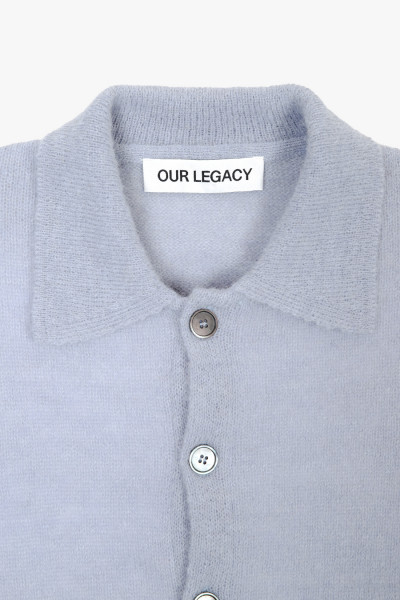 Our legacy Evening polo Livid blue fuzzy - GRADUATE STORE