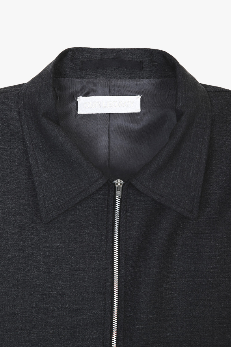 Mini jacket wool Charcoal