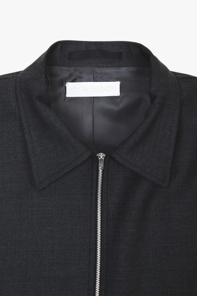 Our legacy Mini jacket wool Charcoal - GRADUATE STORE