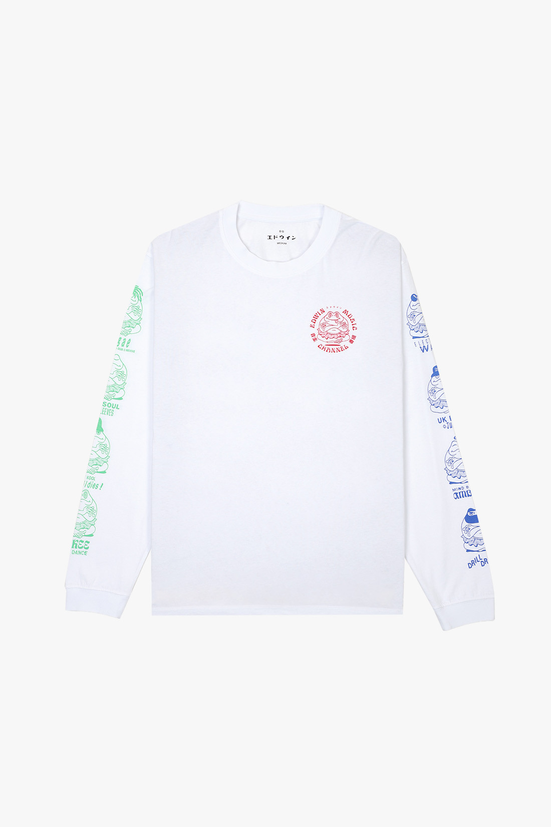 Edwin music channel tee ls White