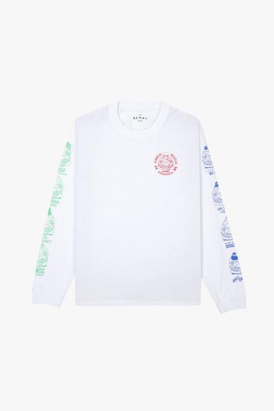 Edwin Edwin music channel tee ls White - GRADUATE STORE