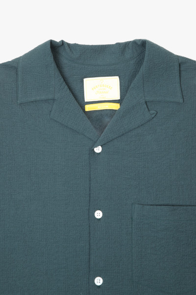 Portuguese flannel Flame Green - GRADUATE STORE