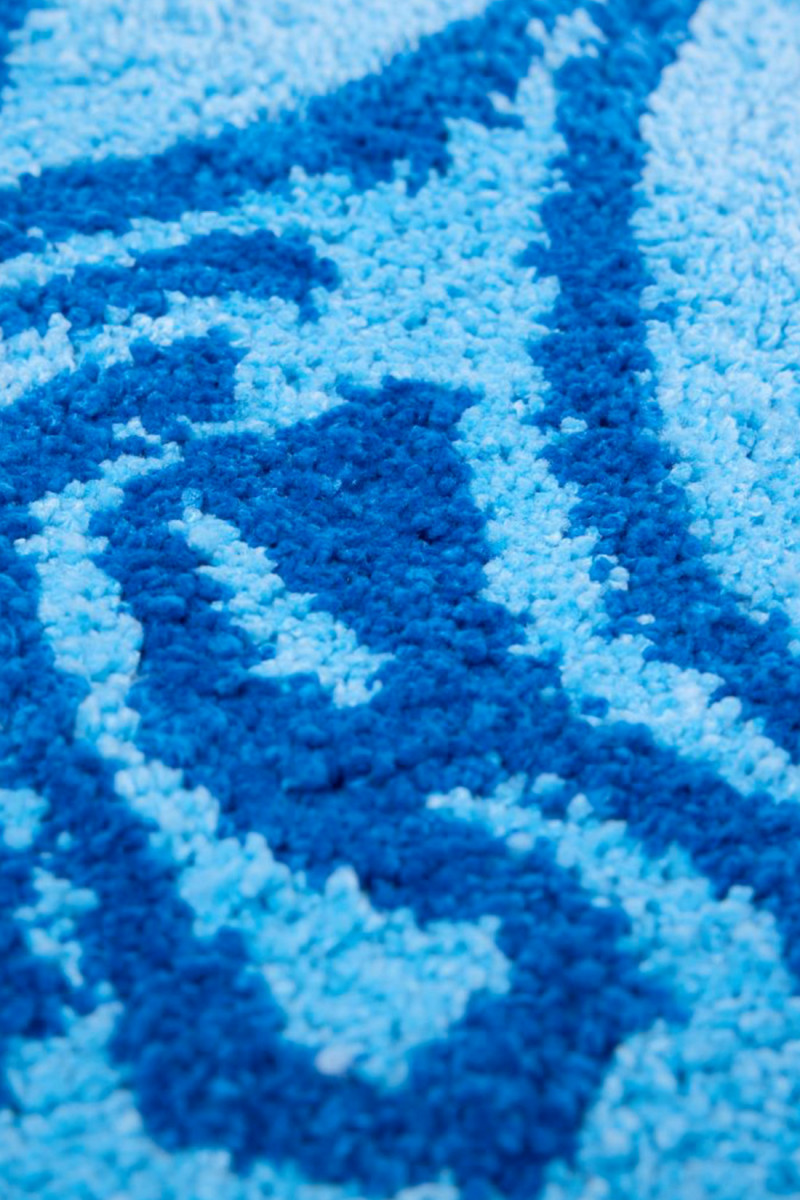 Edwin music channel rug Blue