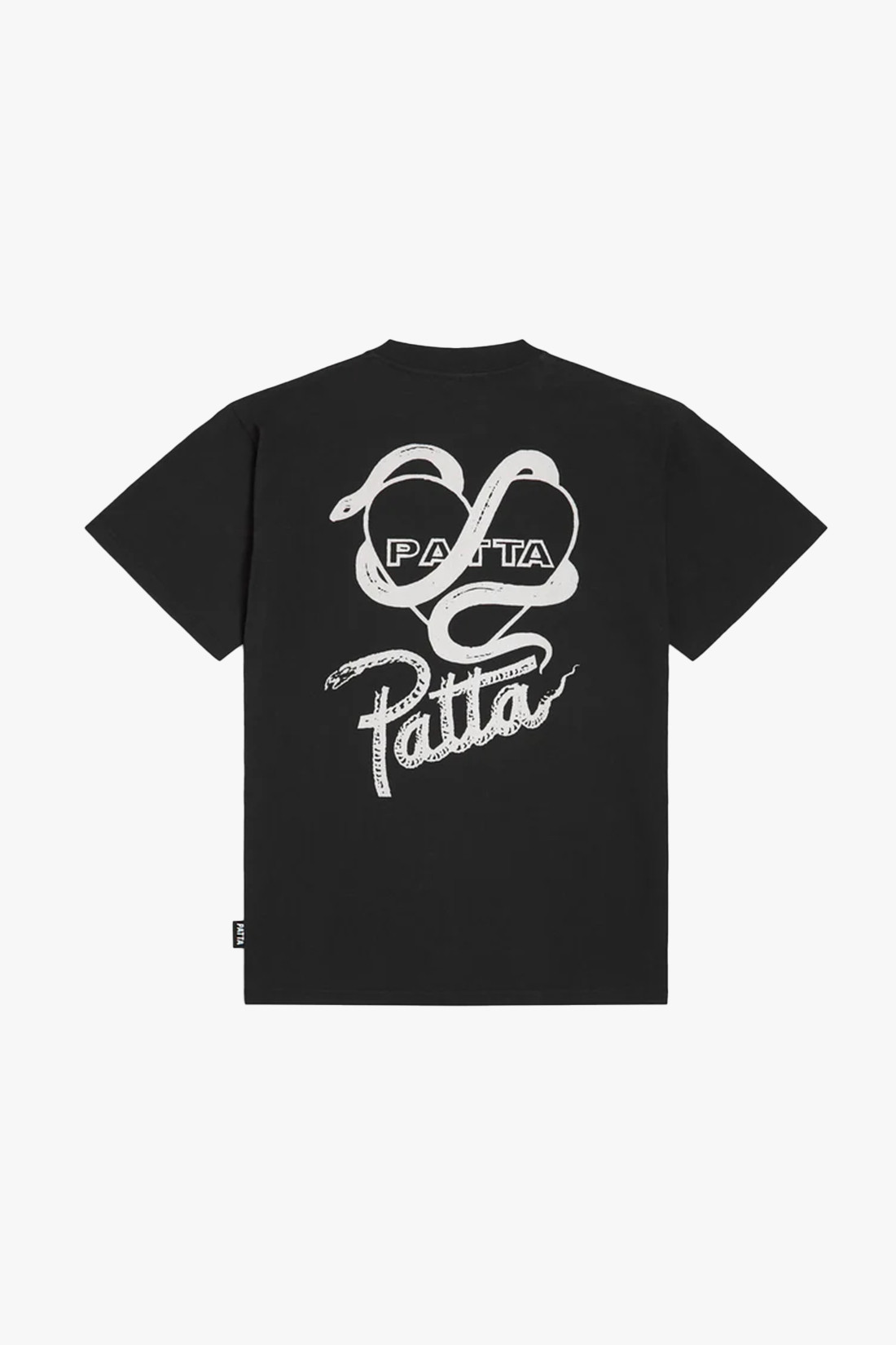 Patta snake heart t-shirt Black