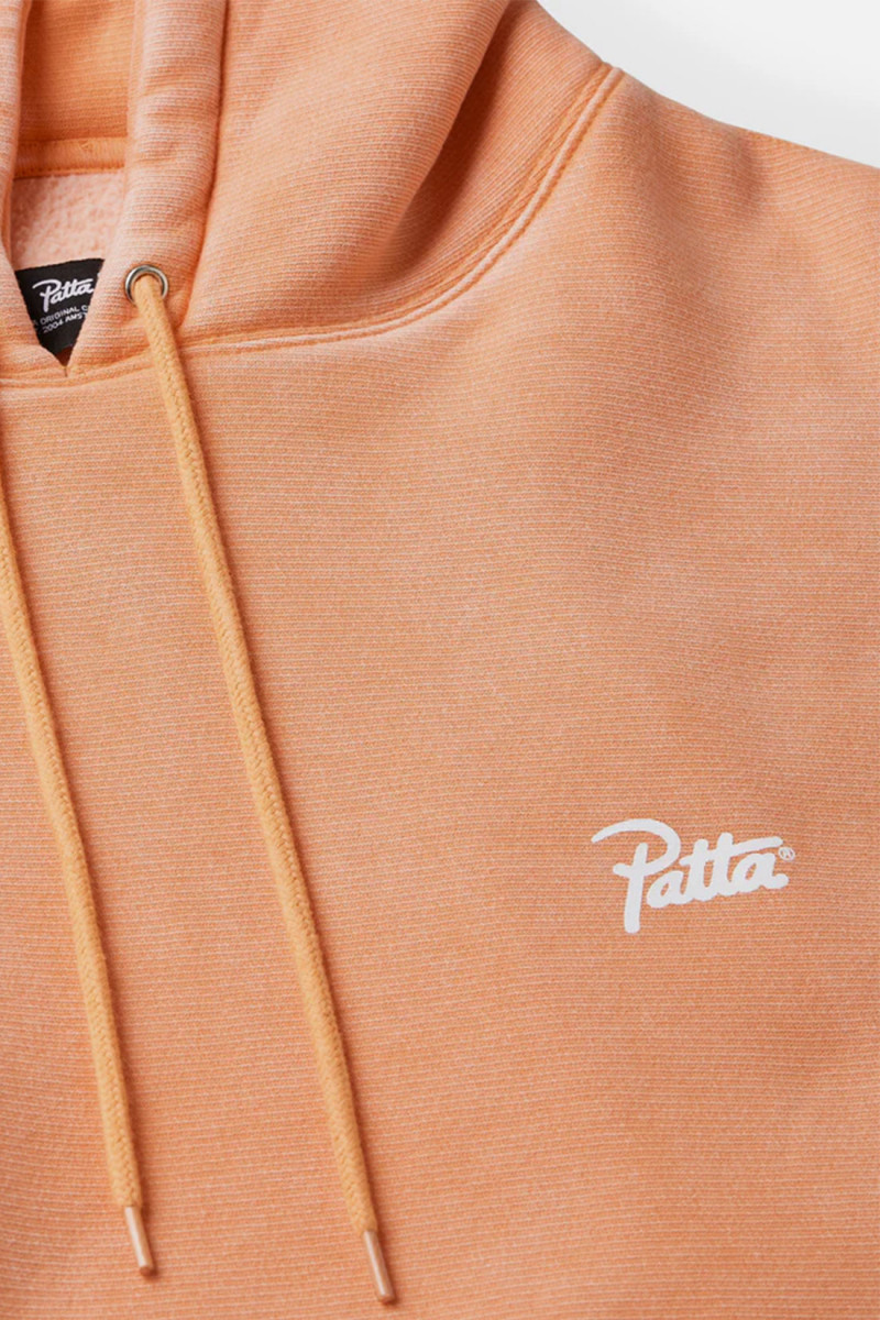 Patta classic washed hooded sw Melon