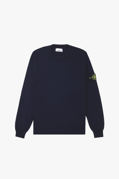 Stone island 00053 knit sweater v0020 Blu scuro - GRADUATE STORE