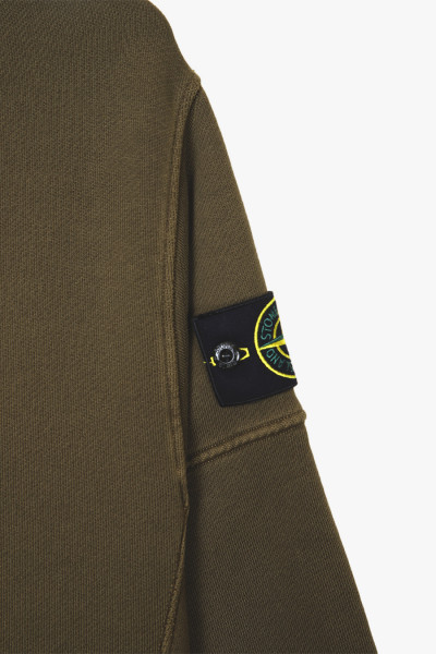 Stone island 6100020 crewneck v0154 Verde militare - GRADUATE STORE