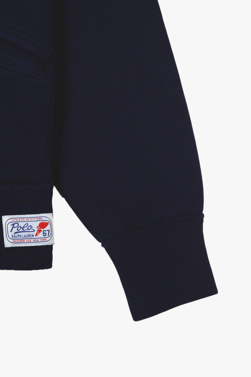 Vintage fit logo fleece sweat Navy