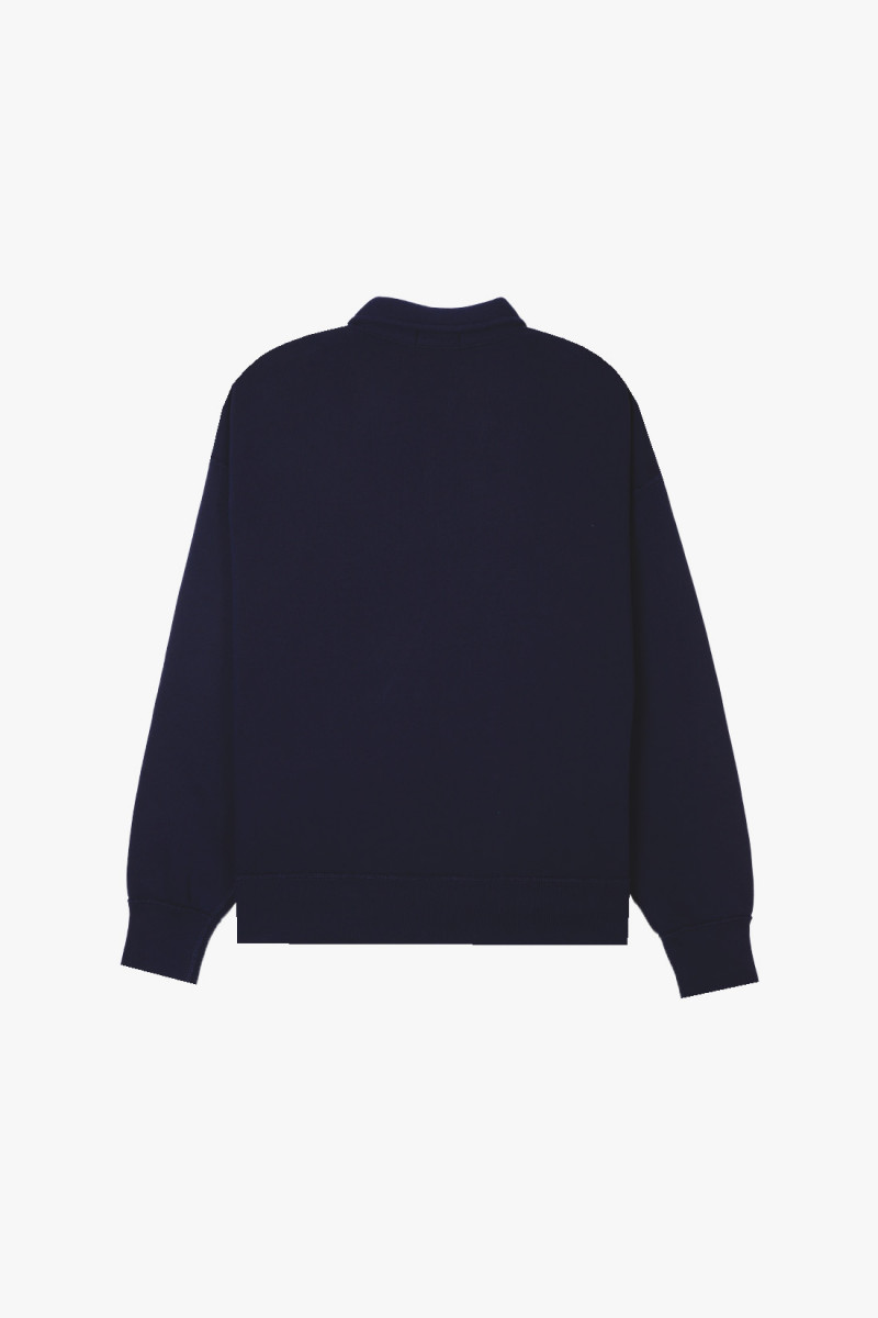 Vintage fit logo fleece sweat Navy