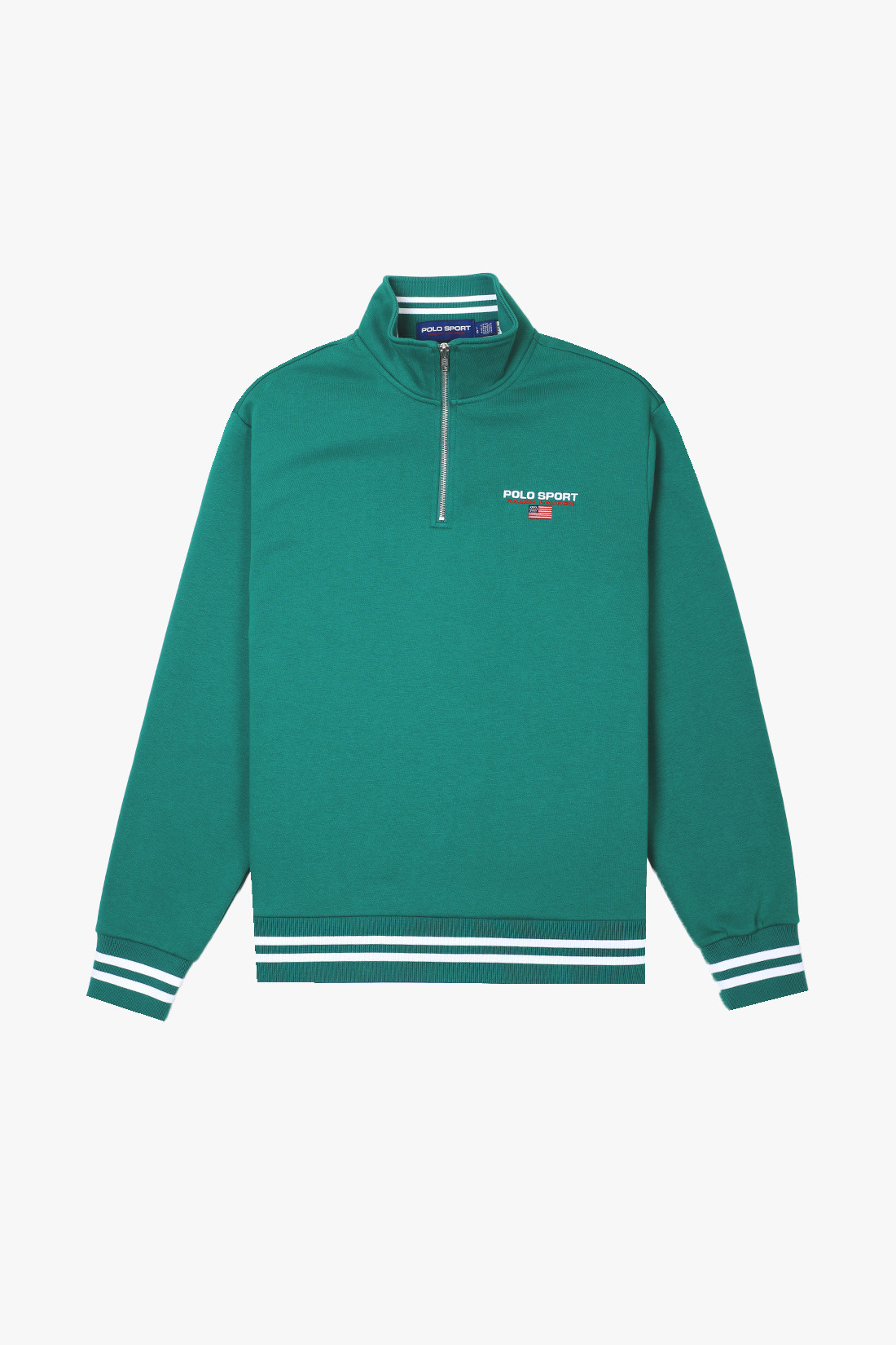 Polo sport half zip sweat Green