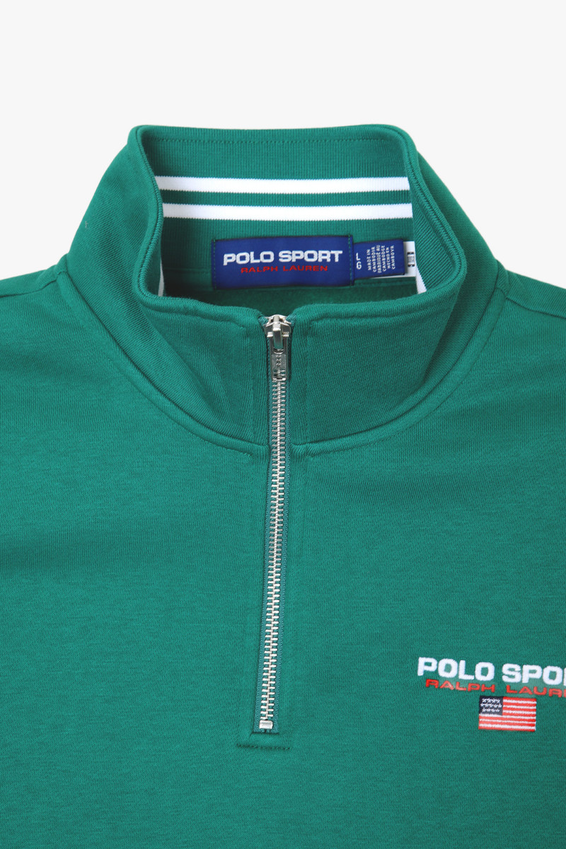 Polo sport half zip sweat Green