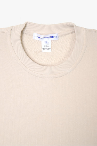 Comme des garçons shirt Mens sweat shirt knit Beige - GRADUATE ...