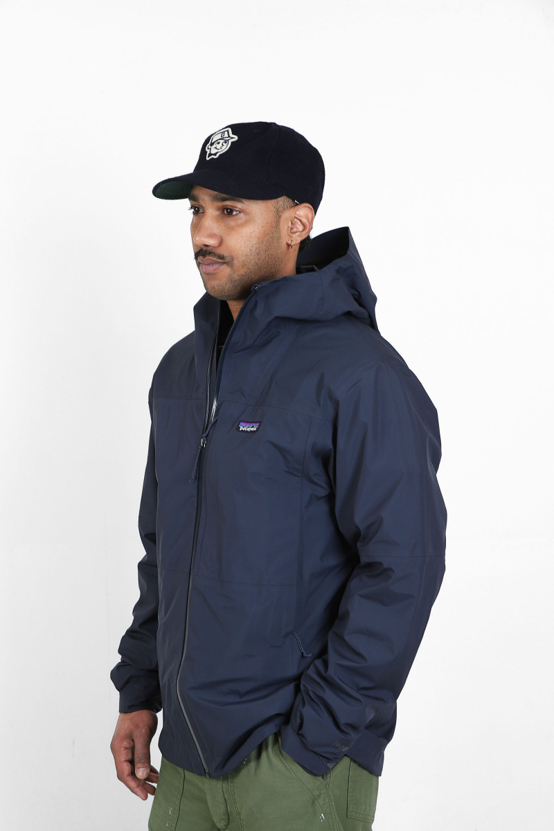 M's boulder fork rain jkt Smolder blue