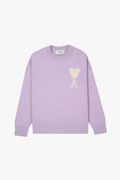 Ami Pull ami de coeur laine Lila - GRADUATE STORE