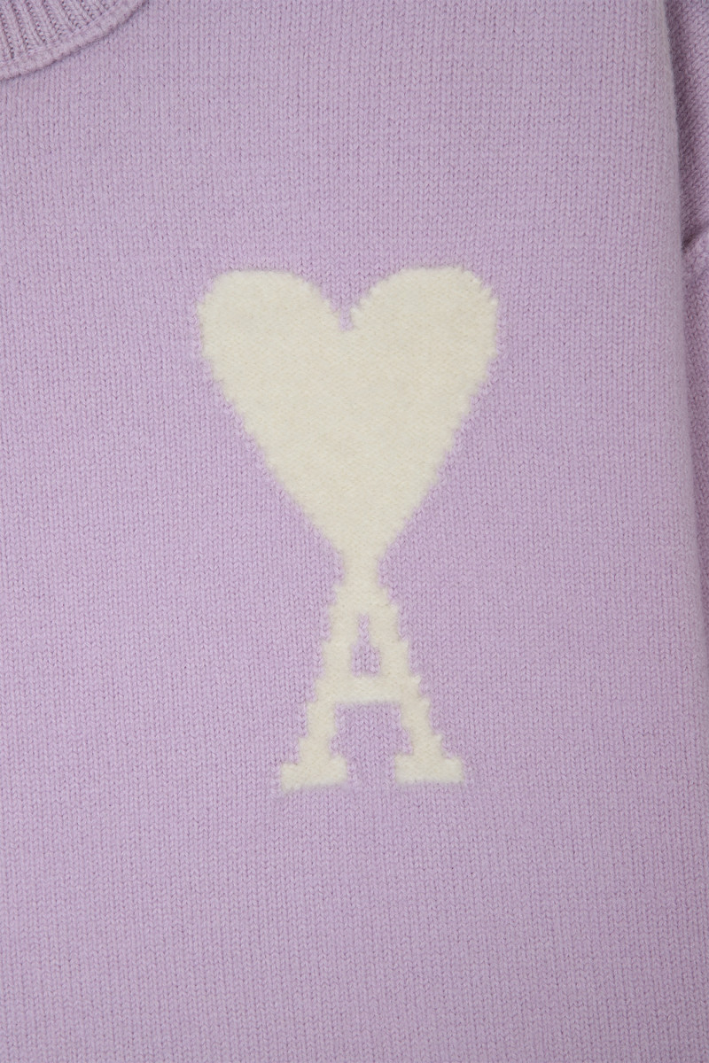 Pull ami de coeur laine Lila