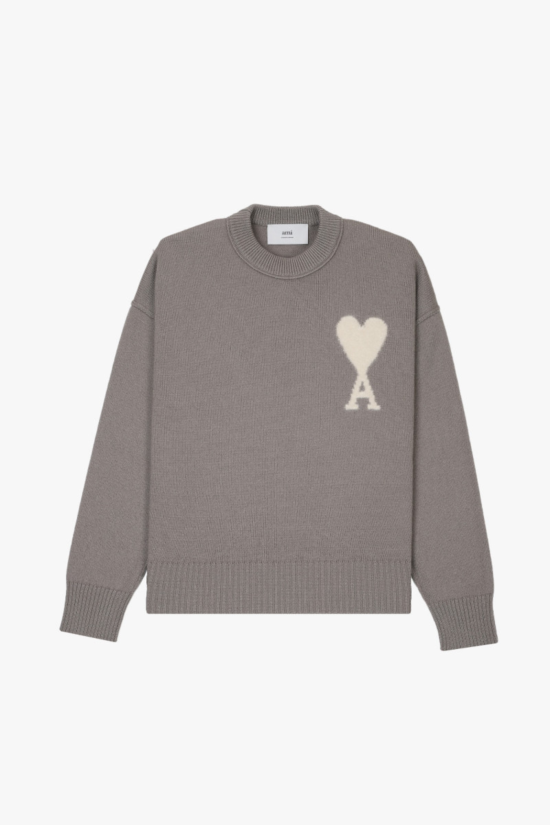 Pull ami de coeur laine Taupe